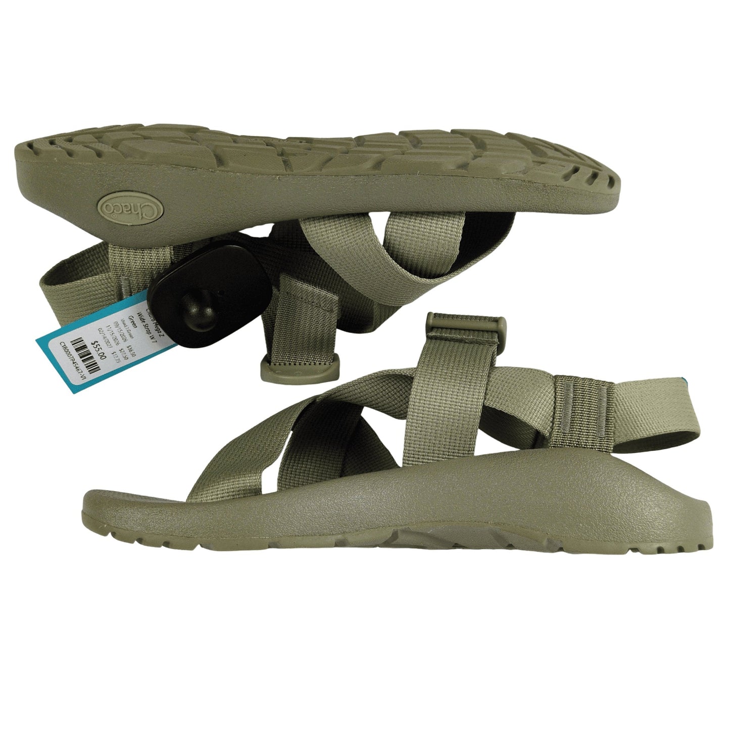 Chaco Mega Z Wide Strap W 7 Green