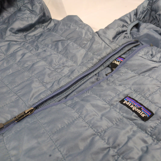 Patagonia Puffy FZ Hoodie JKT M LG Blue