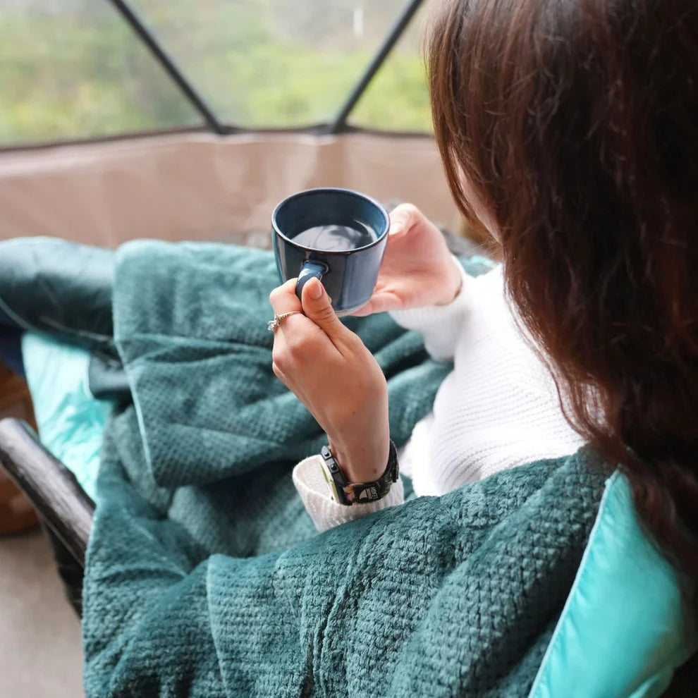 Rumpl - Fleece Puffy Blanket - JADE FADE