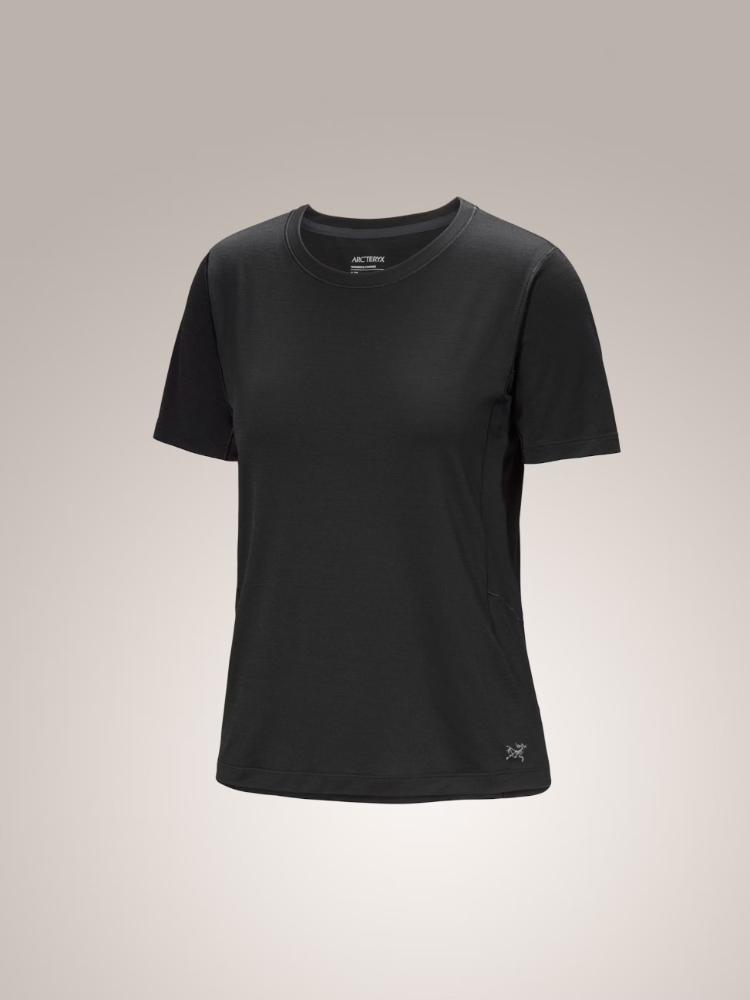 Arc'teryx - Lana Merino Wool Crew Short Sleeve Shirt - Women's - Black
