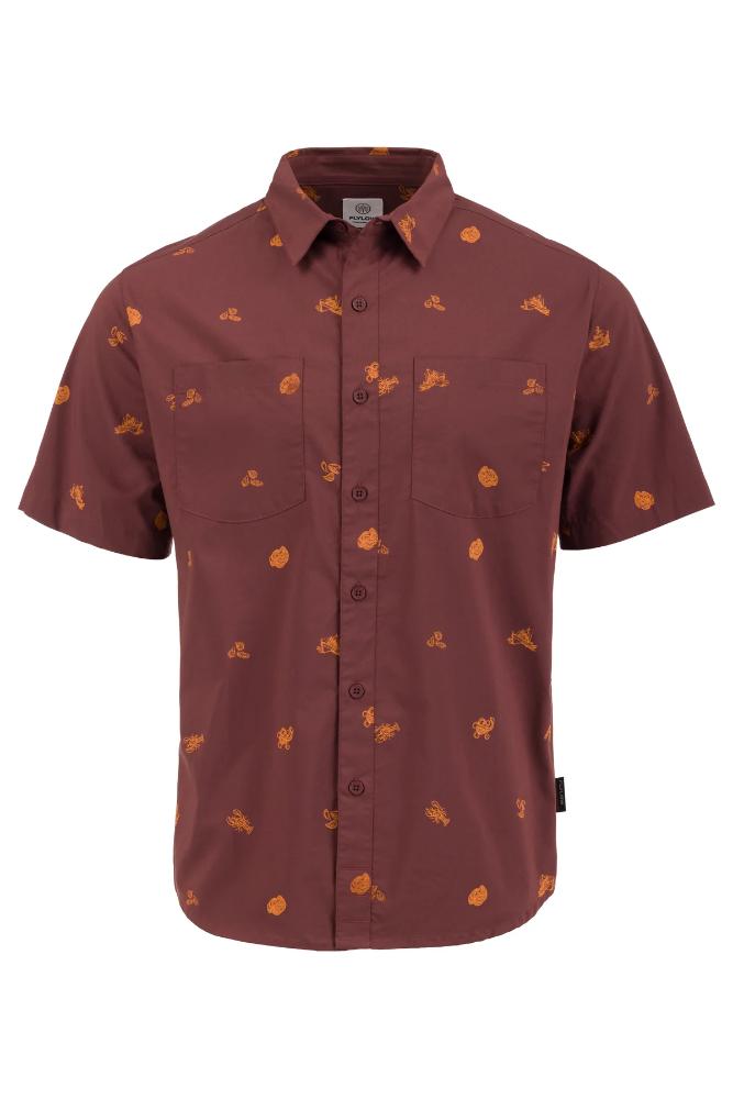 Flylow - Phil A Short Sleeve Shirt - Bear/Terra Seaside