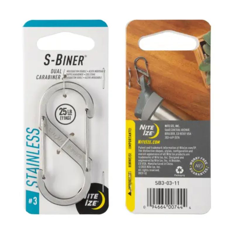Nite Ize - S-Biner Stainless Steel Dual Carabiner - Stainless