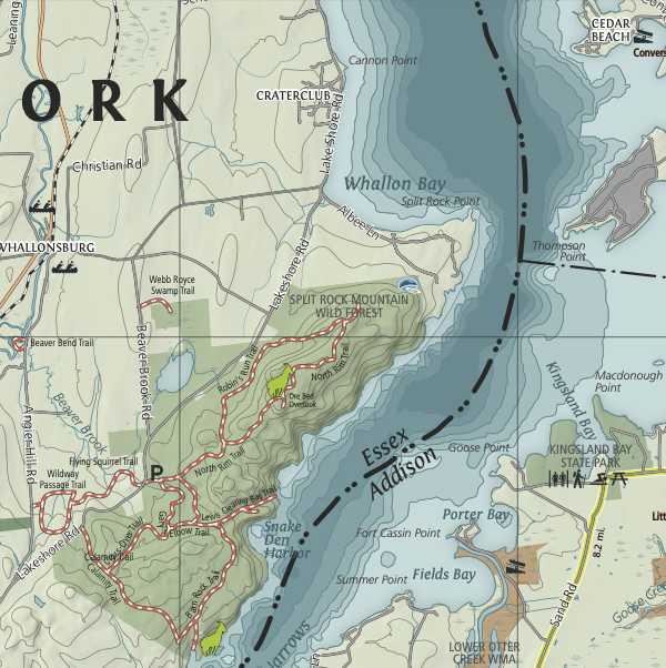 Green Goat Maps - Burlington, Vermont Outdoor Adventure Map