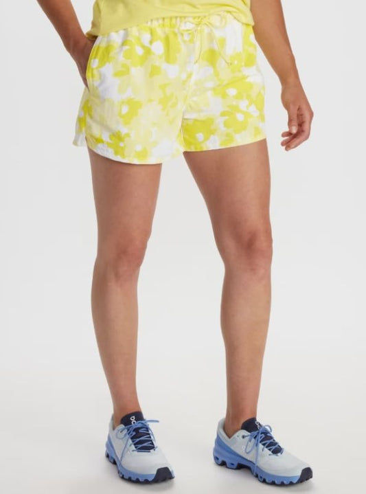 Marmot - Womens Juniper Springs Short 3in - Light Yellow Flower
