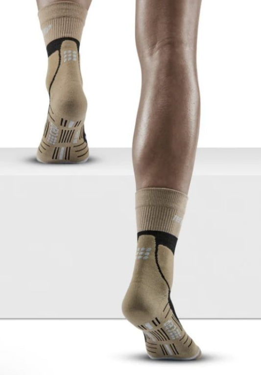 CEP - Hiking Merino Mid Cut Socks Women's - Sand/Grey