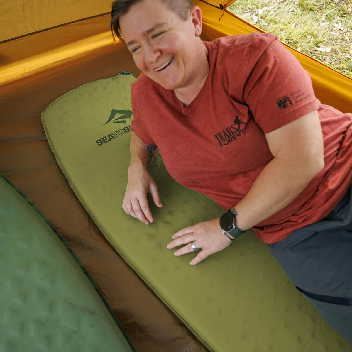 Sea To Summit - Camp Self Inflating Mat - Tarragon