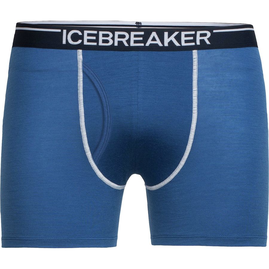 Icebreaker - Anatomica Boxers with Fly - Black/Monsoon