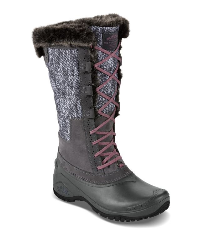 The North Face - Women's Shellista II Tall Boot - Smoked Pearl Grey/Nostalgia Rose