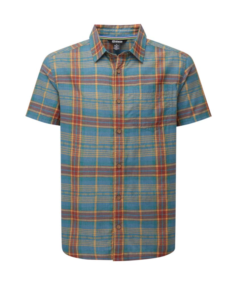Sherpa - Jampa Plaid Short Sleeve Shirt - Hydra