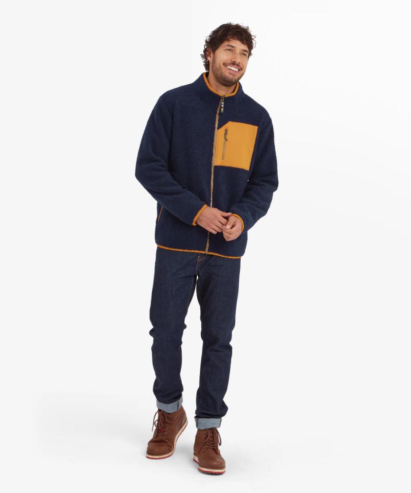 Sherpa - Yatri Full Zip Jacket - Rathee Blue