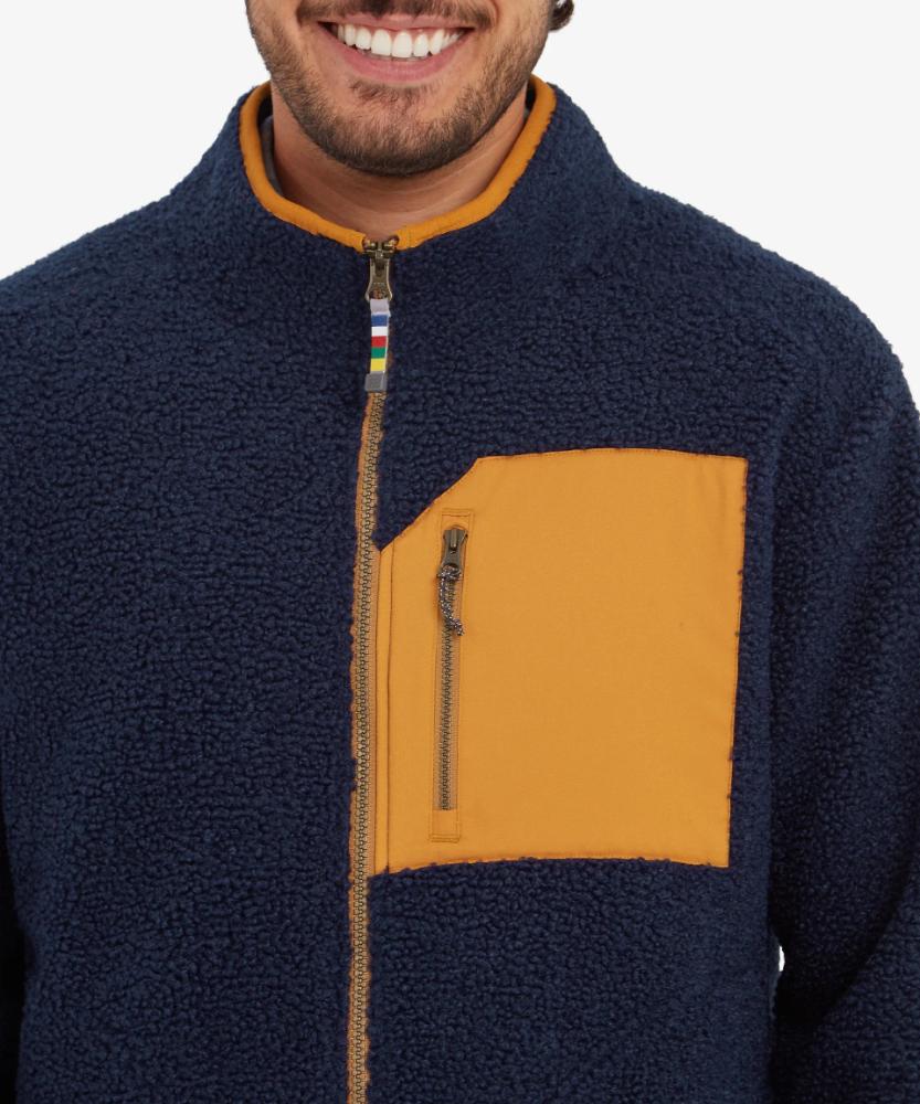 Sherpa - Yatri Full Zip Jacket - Rathee Blue