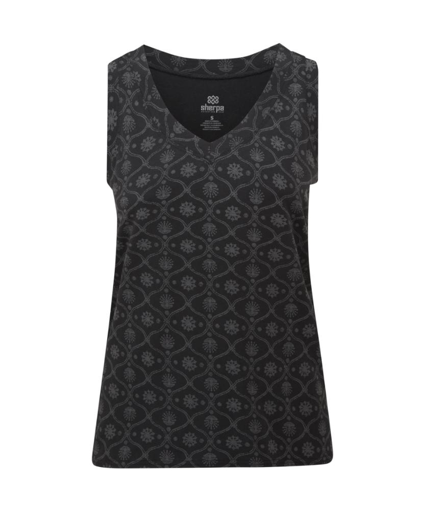 Sherpa - Neha V-Neck Tank - Black Sublime