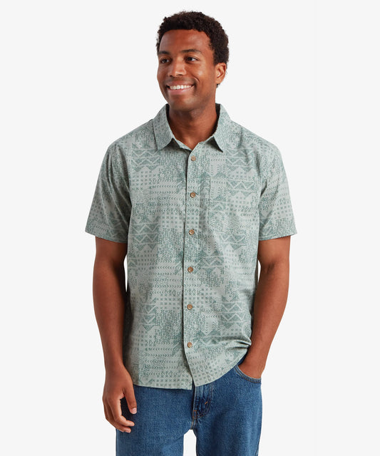 Sherpa - Puja Short Sleeve Shirt - Celery