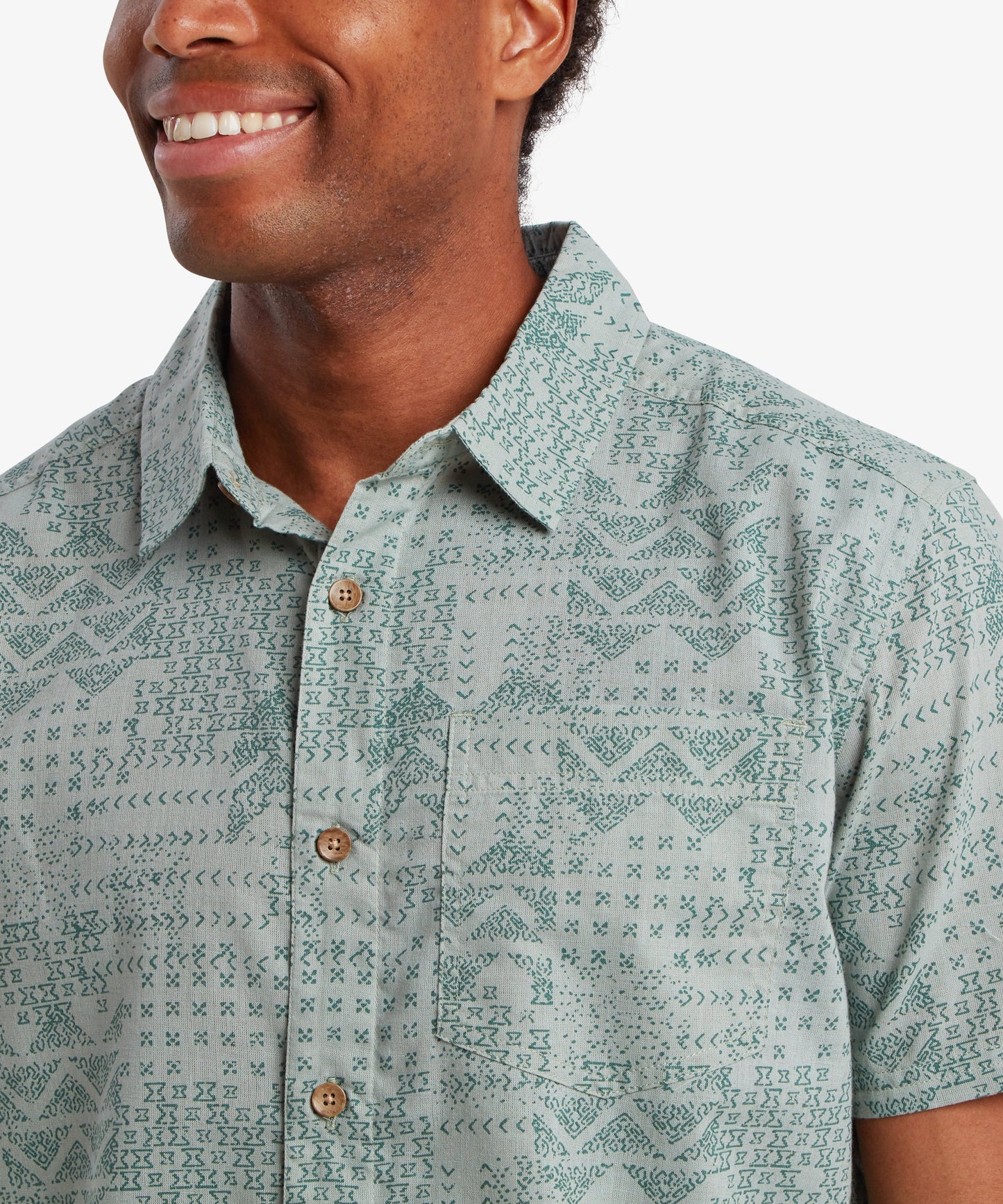 Sherpa - Puja Short Sleeve Shirt - Celery