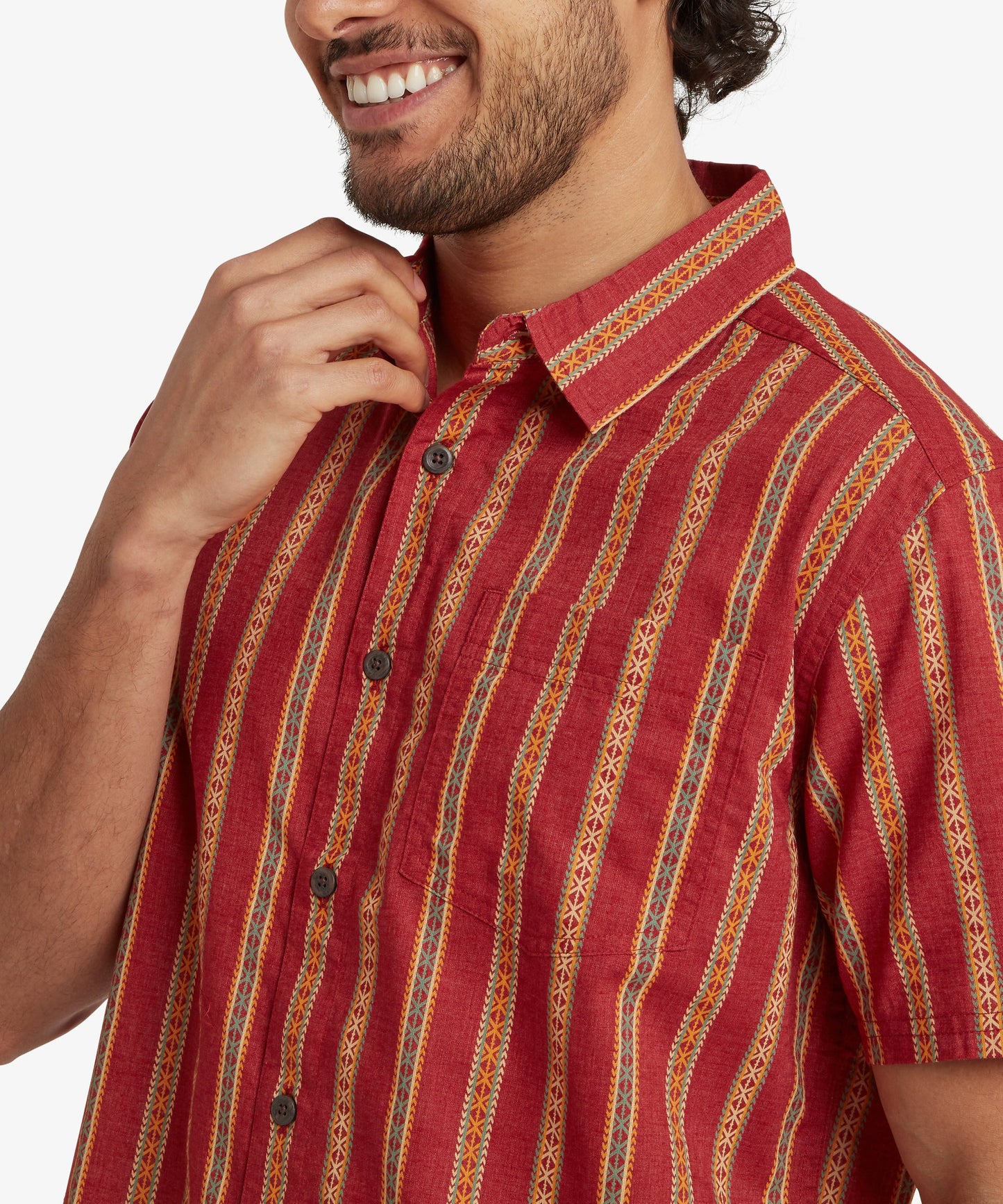 Sherpa - Rupa Short Sleeve Shirt - Rust