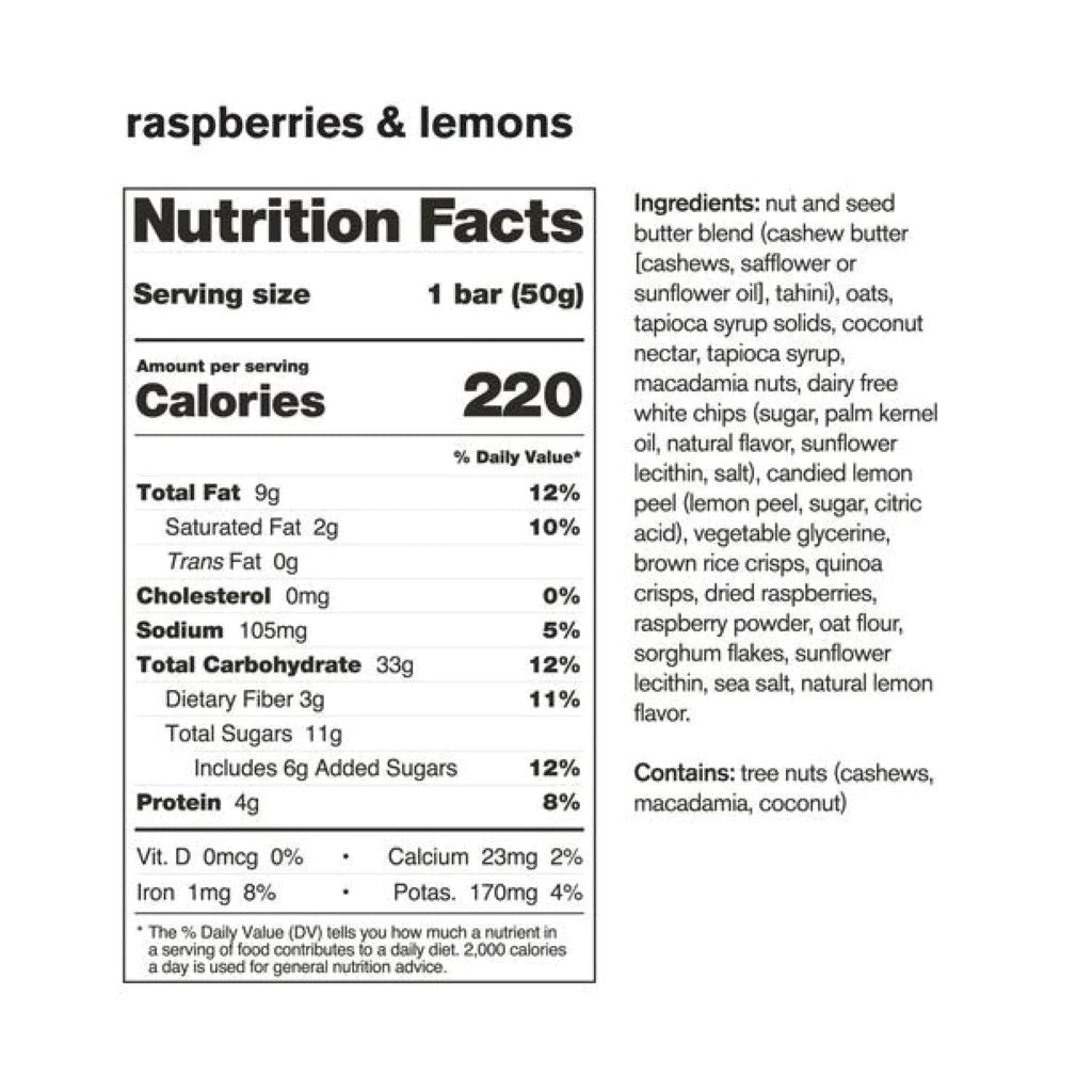 Skratch Labs - Energy Bar Sport Fuel - Raspberries & Lemons