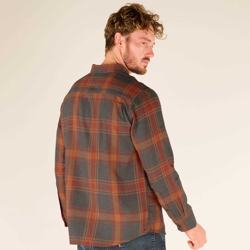 Sherpa - Batsa Eco Long Sleeve Shirt - Men's - Clay Red Plaid