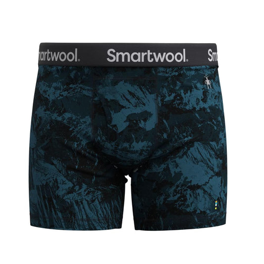 Smartwool - Merino Print Boxer Brief Boxed - Men's - Twilight Blue Mountain