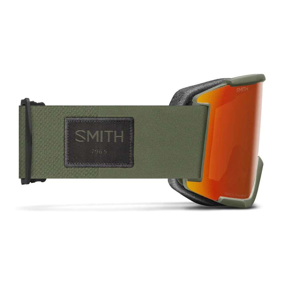 Smith - Squad XL - Fatigue Green; Everyday Red Mirror, Storm Yellow Flash