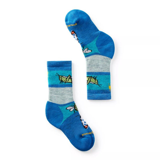 Smartwool - Kids Hike Full Cushion Garden Bugs Pattern Crew Socks - Meadow Mauve
