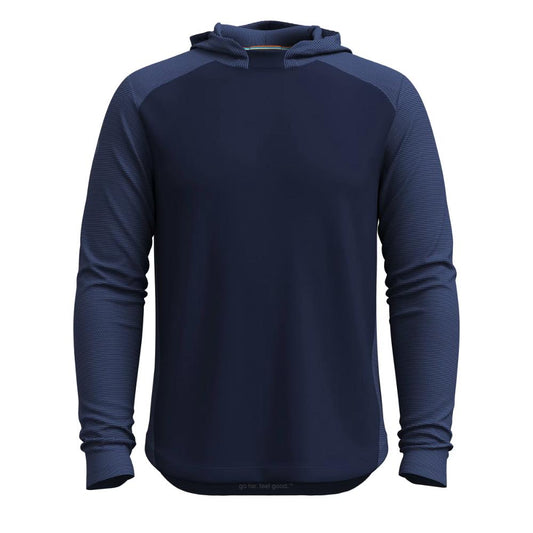 Smartwool - Active Mesh Hoodie - Men's - Nightfall Blue-Deep Navy