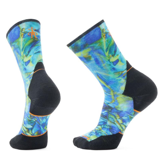 Smartwool - Targeted Cushion Trail Run Reflections Print Crew Socks - Capri