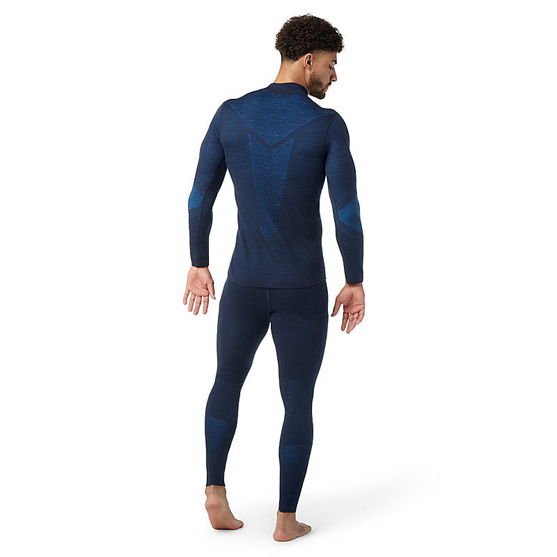 Smartwool - Mens Intraknit Thermal Merino Base Layer 1/4 Zip - Black/White