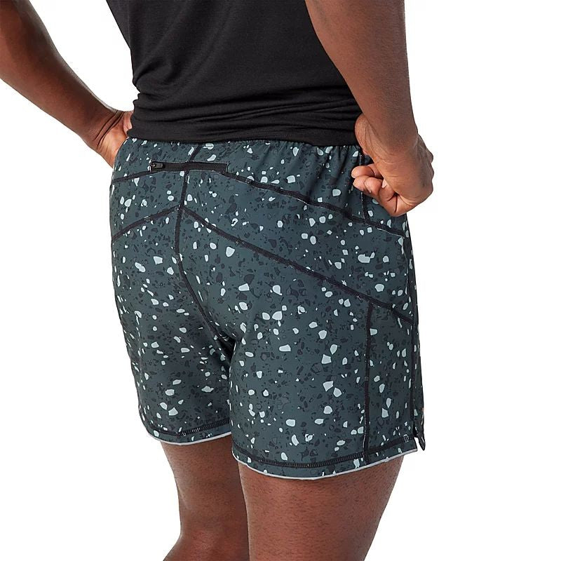 Smartwool - Mens Merino Sport Lined Short - Black Composite Print