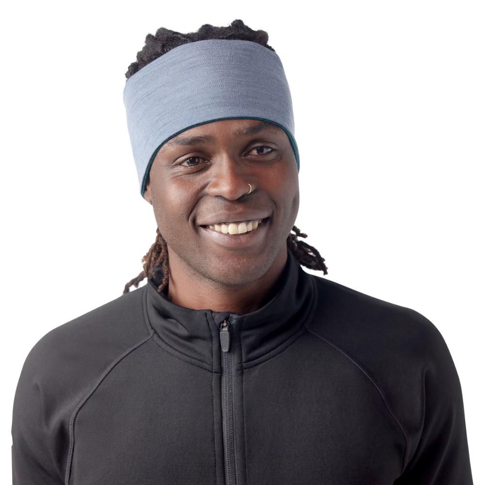Smartwool - Thermal Merino Reversible Headband - Unisex - Black-Charcoal Heather