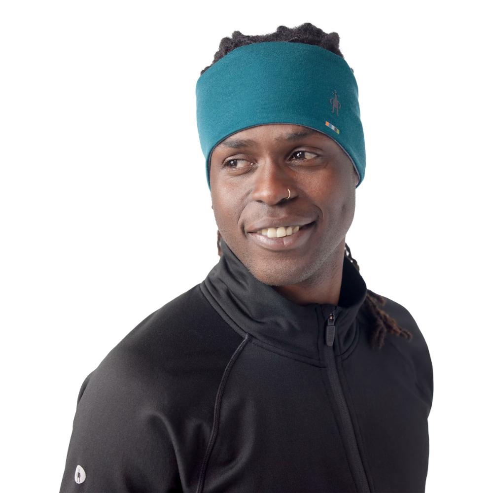 Smartwool - Thermal Merino Reversible Headband - Unisex - Black-Charcoal Heather