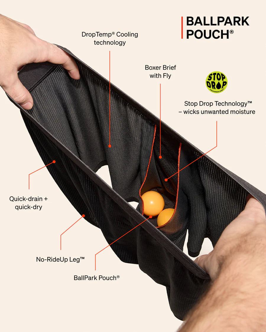 Saxx - Quest Quick-Dry Mesh Boxer Brief Fly - Winter Angler Blue