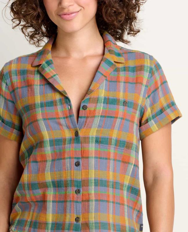 Toad and Co - Camp Cove Short Sleeve Shirt - Umber Plaid