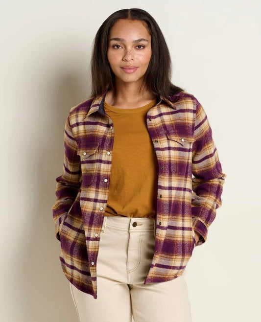 Toad and Co - Folk Yeah Shirt Jacket - Blackberry