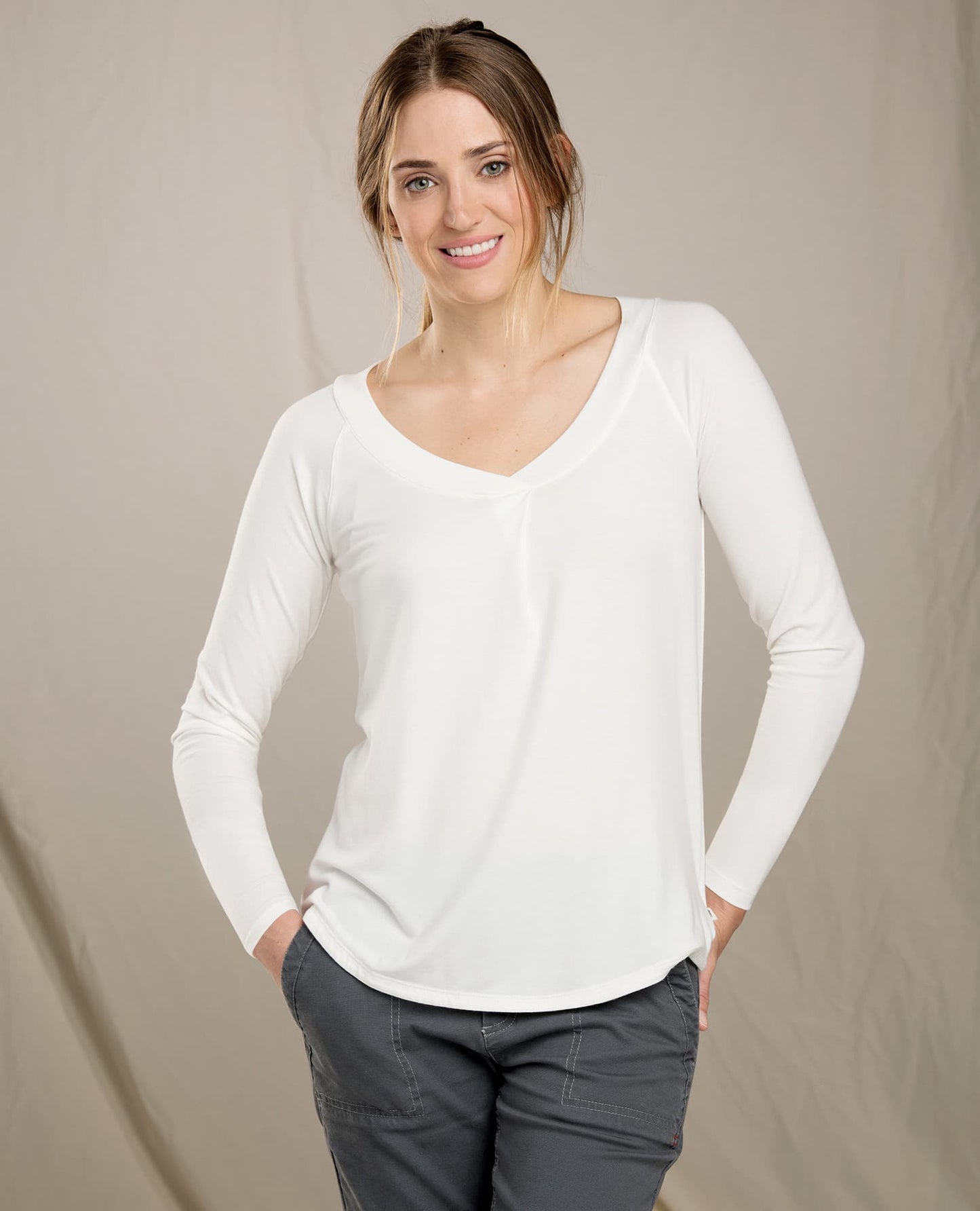 Toad&Co - Women's Alisal Long Sleeve Top - Egret