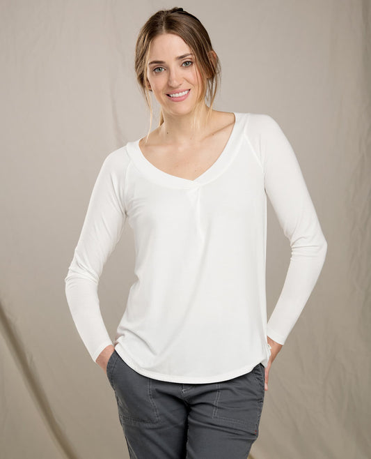 Toad&Co - Women's Alisal Long Sleeve Top - Egret