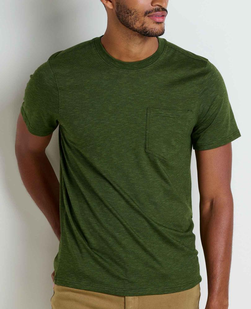 Toad and Co - Tempo Short Sleeve Pocket Crew - Dark Chino