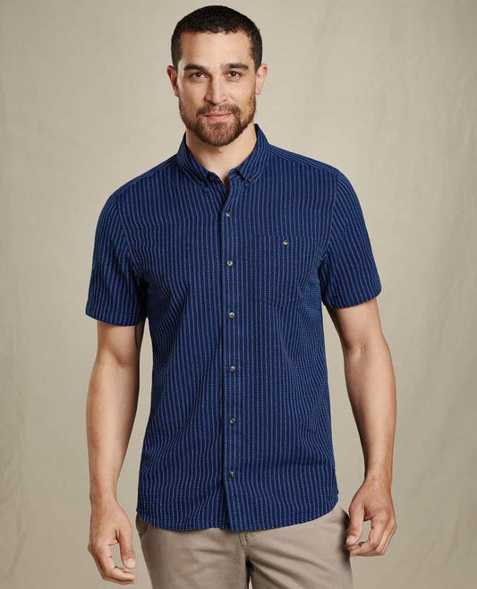 Toad and Co - Mattock Short Sleeve Shirt - Glacier Geo Print