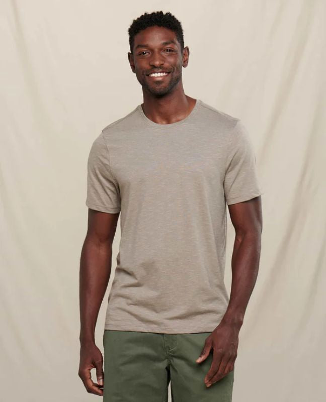 Toad and Co - Tempo Short Sleeve Crew Men's - Dark Chino