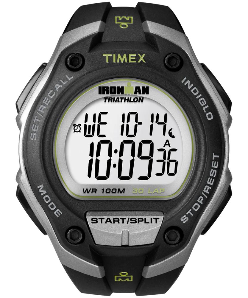 Timex - Ironman Classic 30 Oversized Resin Strap Watch - Black