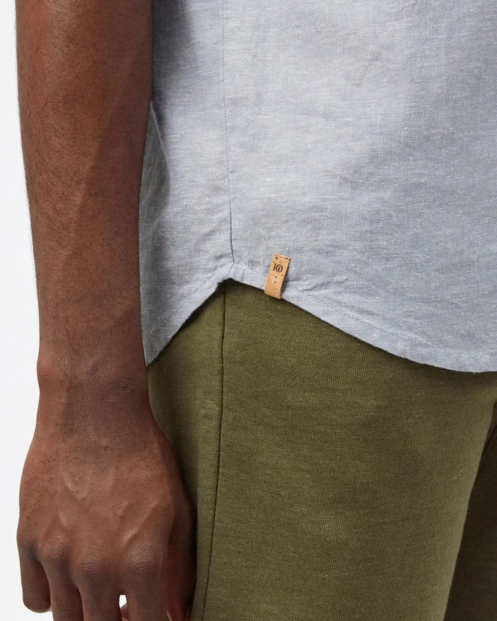 Tentree - Hemp Button Front Shortsleeve Shirt - Men's - Undyed