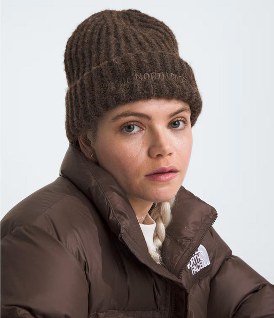 The North Face - Fohair Cabin Beanie - White Dune