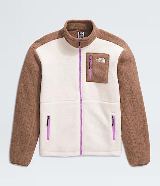 The North Face - Yumiori Full Zip - Women's - White Dune/Latte/Vibrant Verbena
