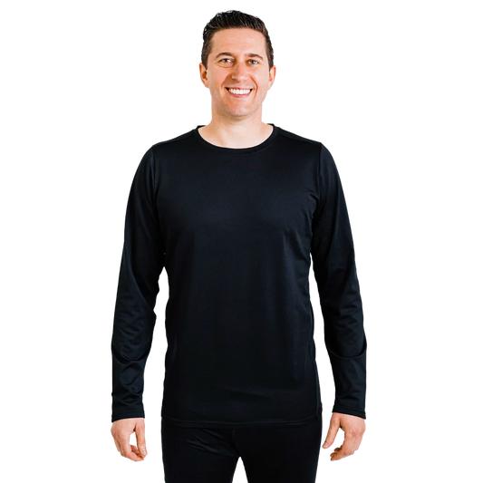 Polarmax - Men's Micro Fleece Crew - Black