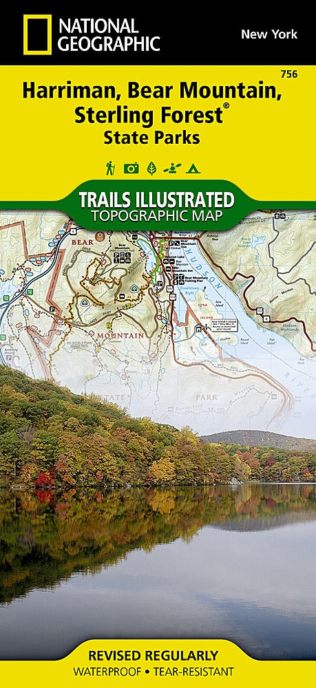 National Geographic - Harriman, Bear Mountain, Sterling Forest State Parks Map