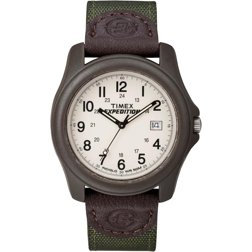 Timex - Expedition 39mm Nylon Strap Watch - Brown/Olive Green