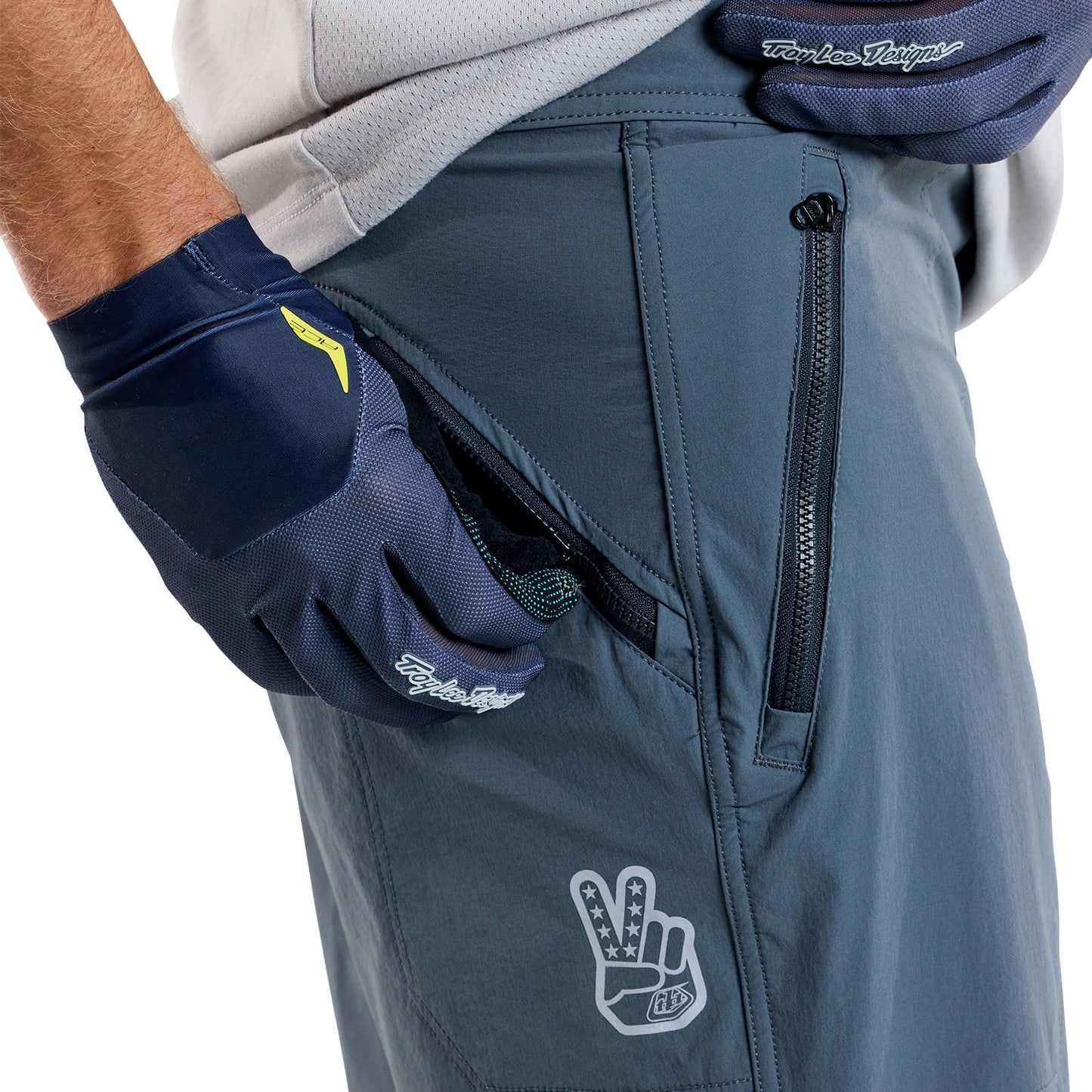 Troy Lee Designs - Skyline Trail Short W/Liner - Men's - Steel Blue