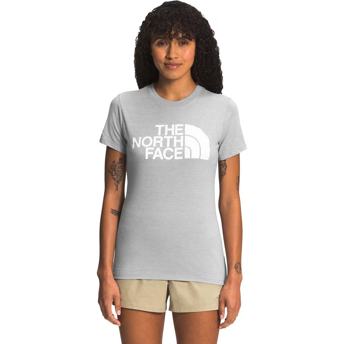 The North Face - Short Sleeve Half Dome Tri-Blend Tee -Women's - Tnf Light Grey Heather