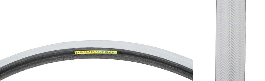 Primo - Wheelchair Tire - 24 x 1, Clincher, Wire, Gray, Smooth Tread