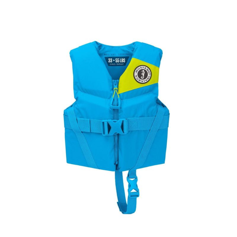 Mustang Survival - Child Rev Foam Vest PFD - Kids - Azure (Blue)