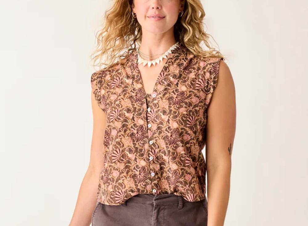 Carve Designs - Reagan Top - Women's - Rum Floral